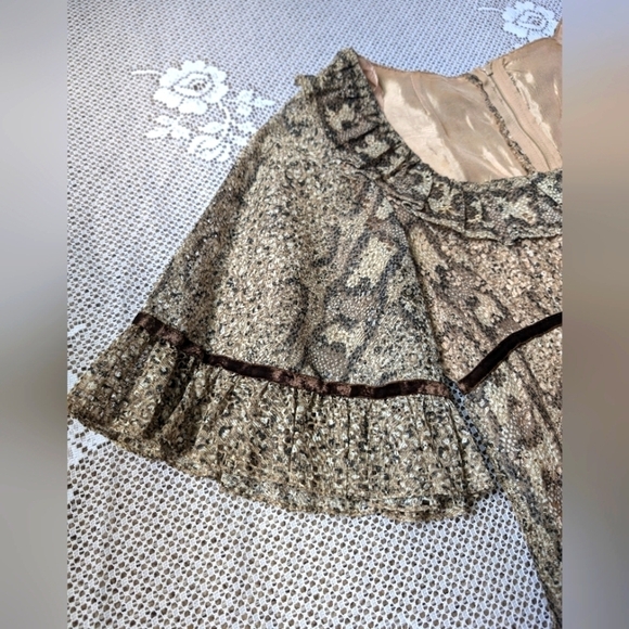 60s Rare Richard Shops Maxi Vogue Dress - Picture 3 of 8